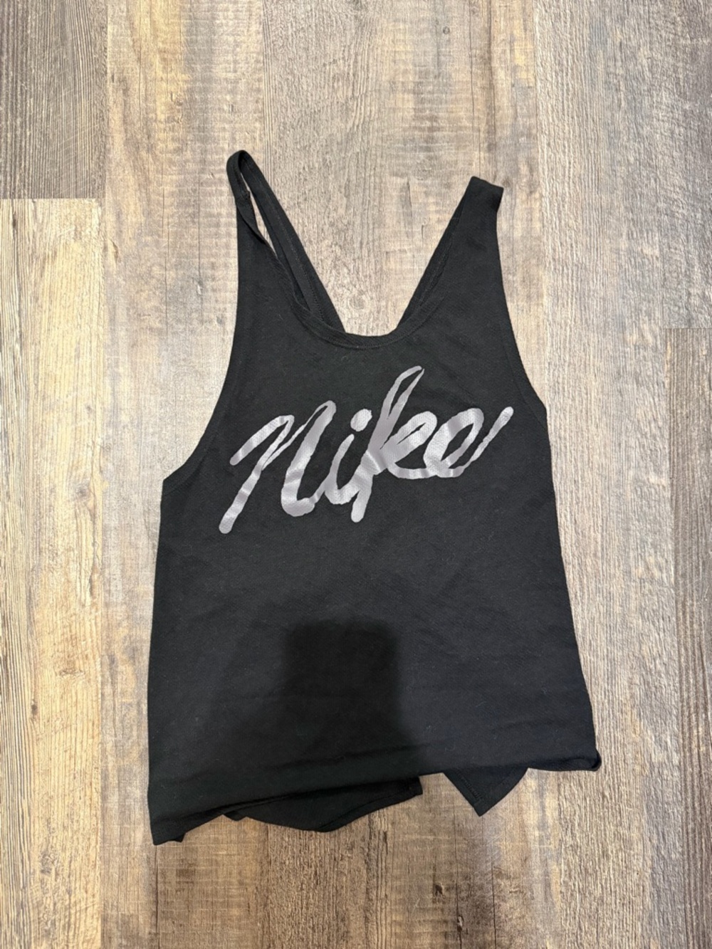 Nike Women’s Black Open Back Work Out Athletic Tank Top